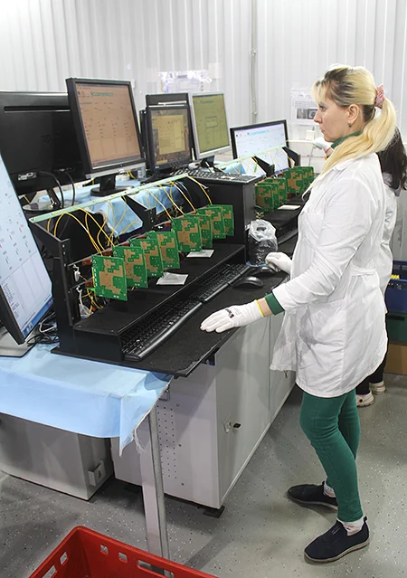 Контроль качества плат после установки на них комплектующих