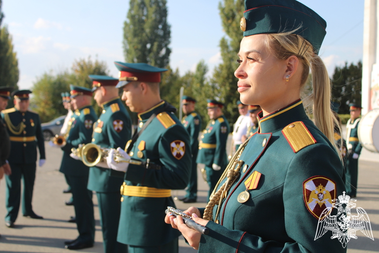 В Липецке прошел первый этап смотра-конкурса военных оркестров Росгвардии