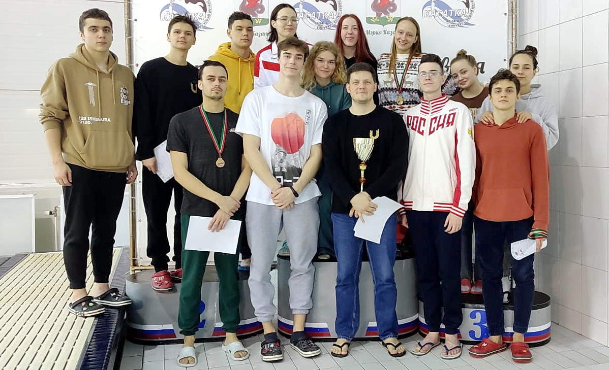 23 медали пловцов Поволжского университет на чемпионате Республики Татарстан 
