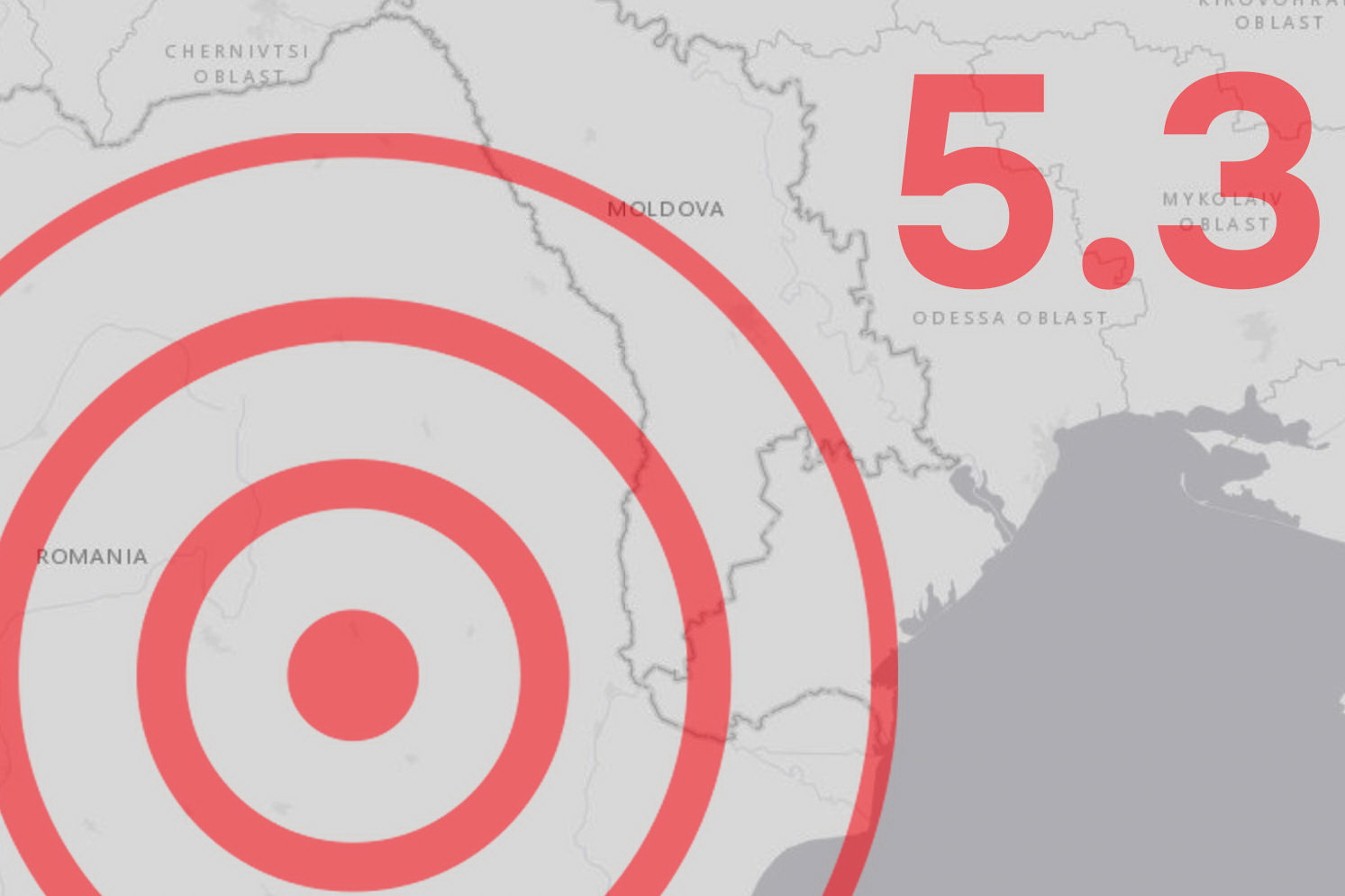 Землетрясение в Румынии: толчки ощутили жители Молдовы 