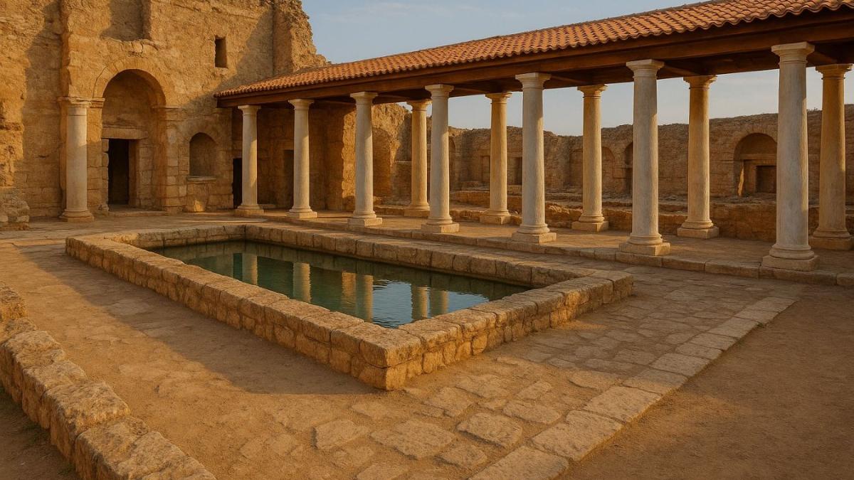 Древняя вилла с бассейном в Триполисе