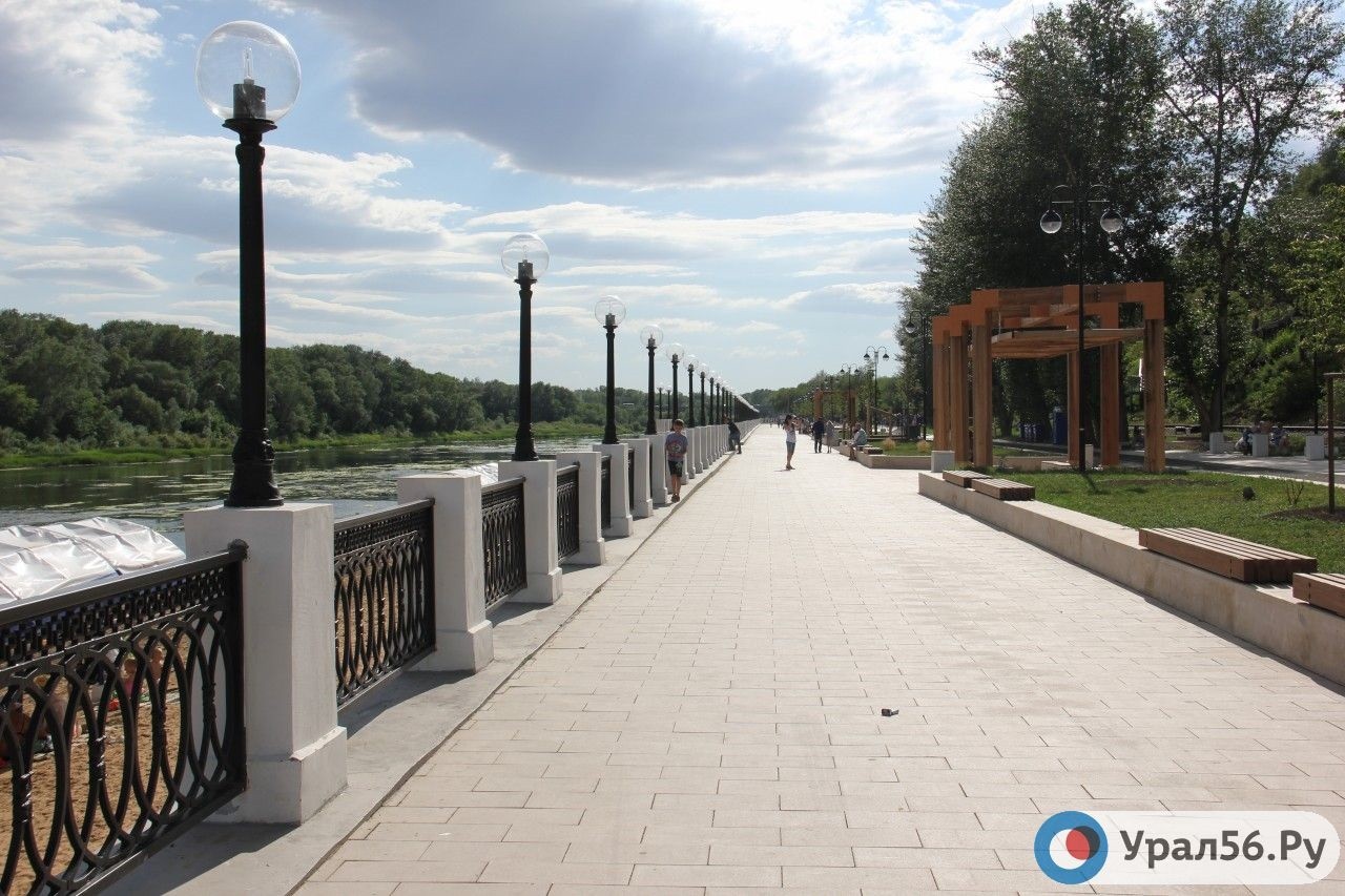 Набережная в Оренбурге, фото из архива