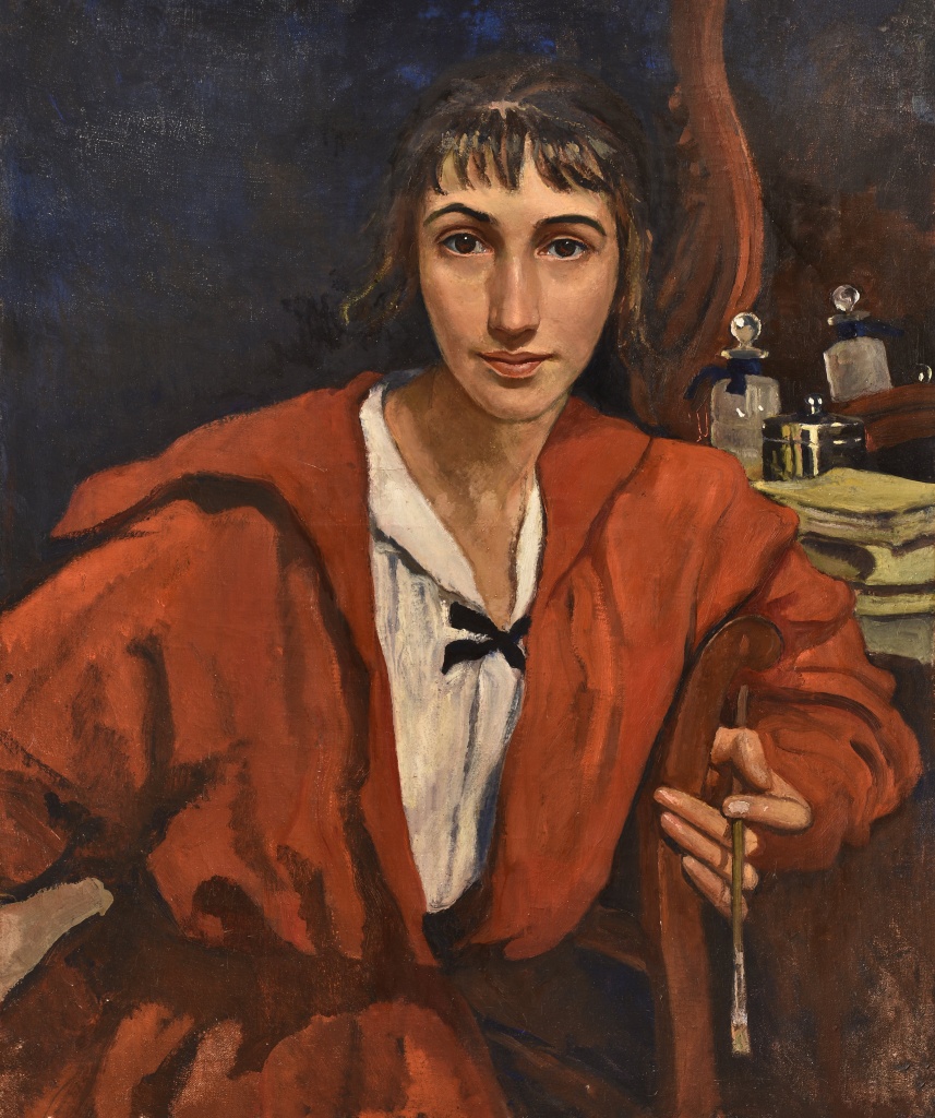 Зинаида Серебрякова. Автопортрет (автопортрет в красном). 1921. 