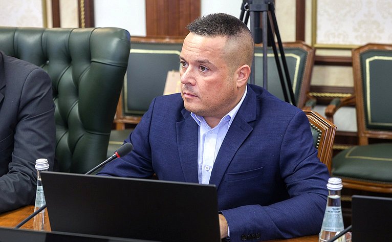 Встреча председателя Комитета СФ по международным делам и председателя Комитета СФ по Регламенту и организации парламентской деятельности с независимым членом Европарламента, депутатом словацкой партии «Курс-социальная демократия»