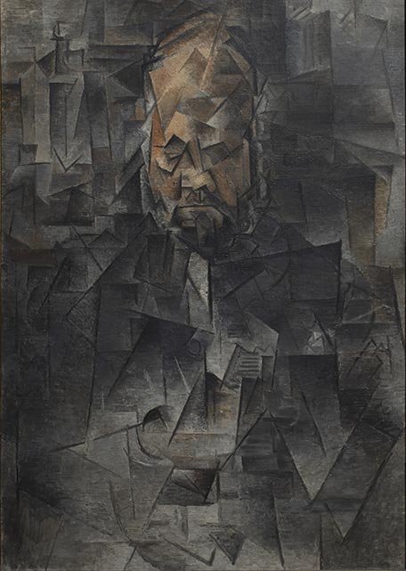 Пабло Пикассо, Портрет Амбруаза Воллара, 1910. Коллекция ГМИИ им. А.С. Пушкина