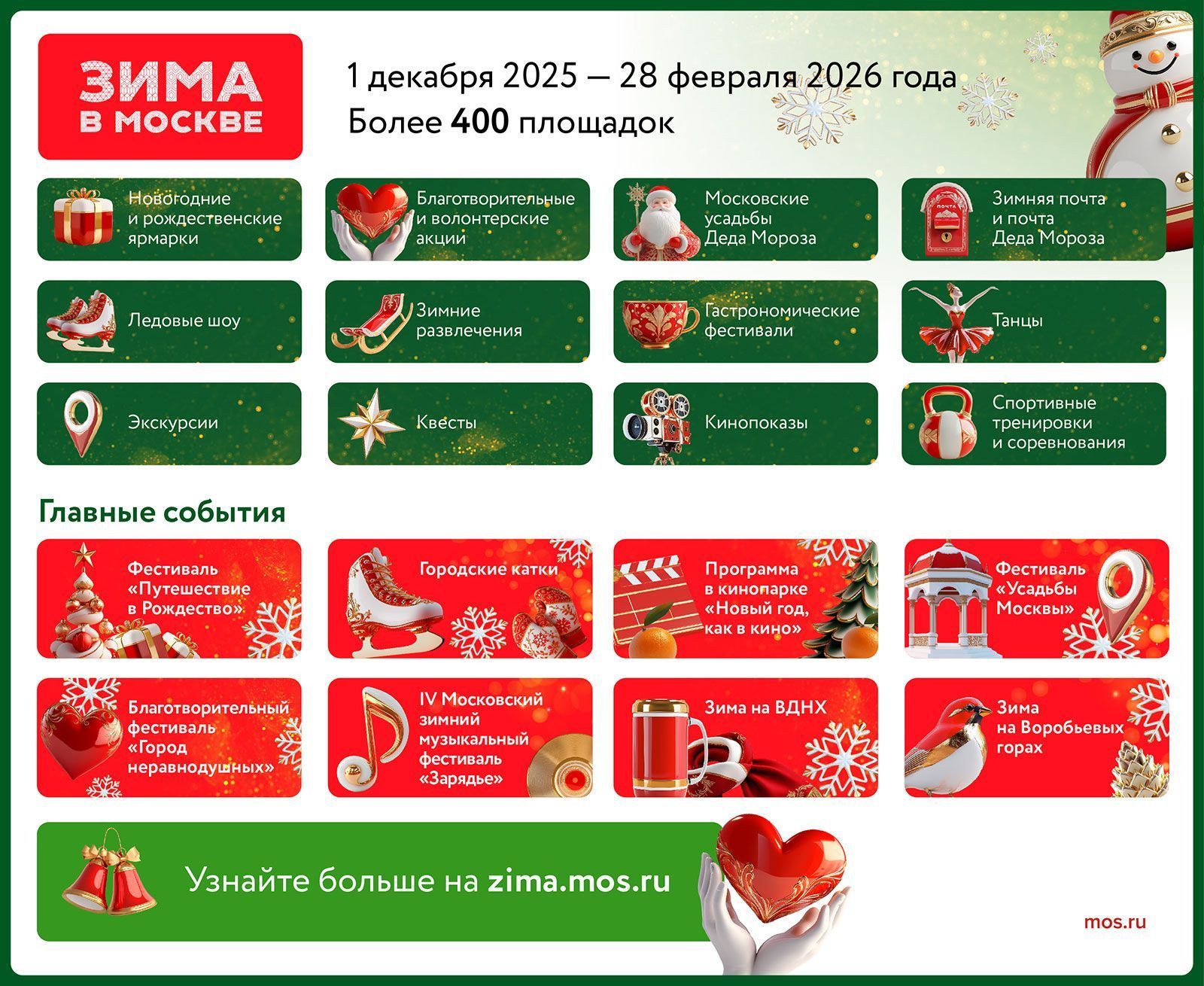 Парки подготовили тематическую программу на 17 и 18 января