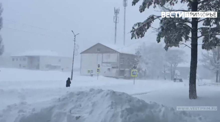 Названы районы, в которых выпало больше всего снега в Приморье