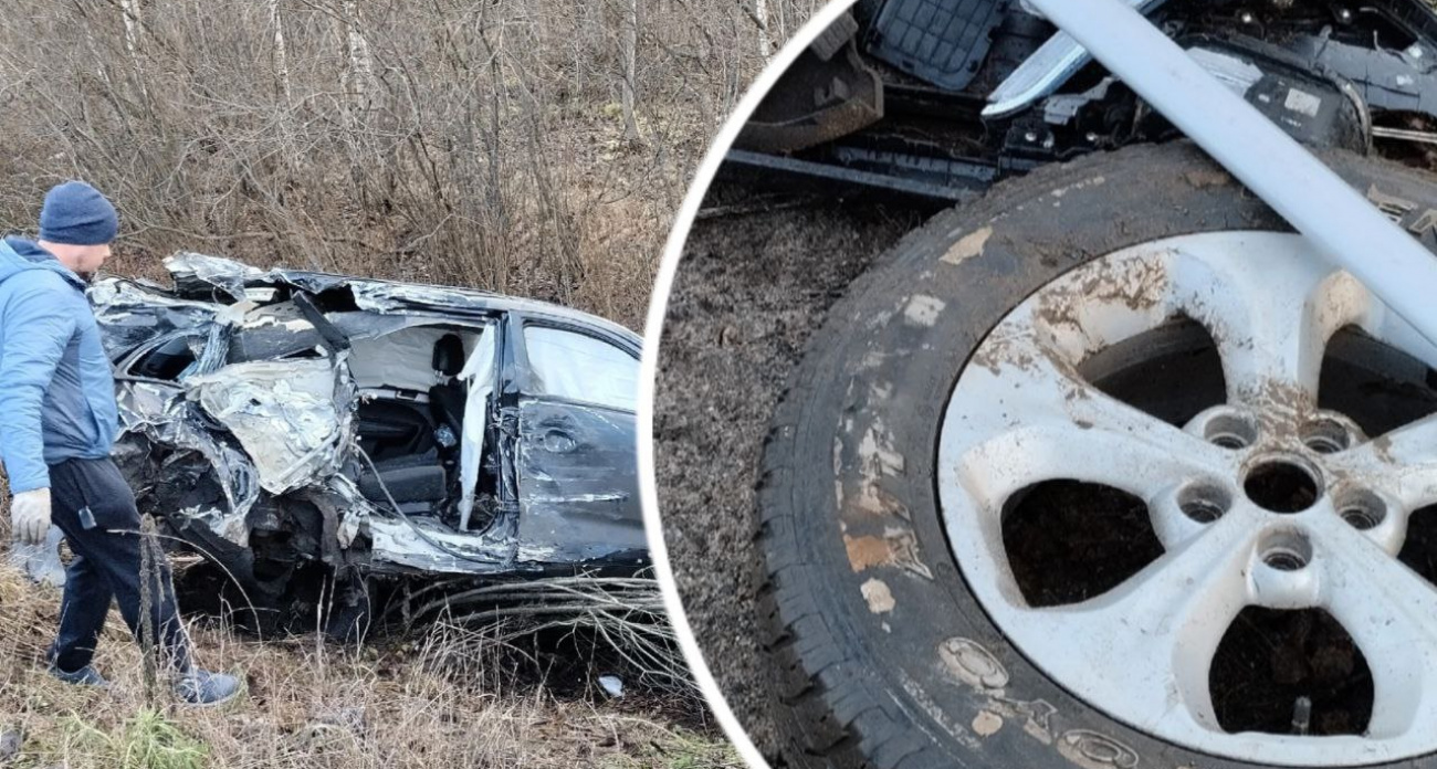 В Рыбинске внедорожник столкнулся в лоб с автобусом: 