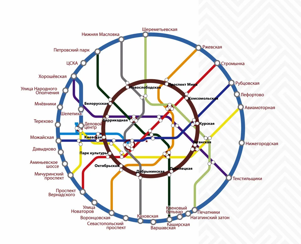 Карта метро интерактивная с расчетом времени