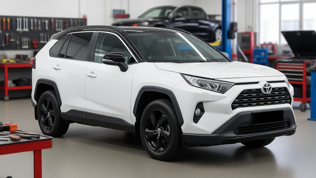 Toyota RAV4 после техобслуживания в автосервисе