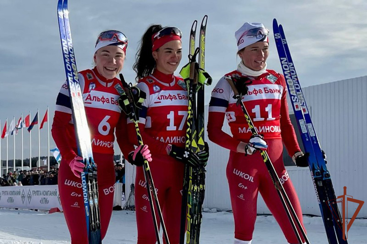 Спортсмены Росгвардии стали победителями в спринте на чемпионате России по лыжным гонкам