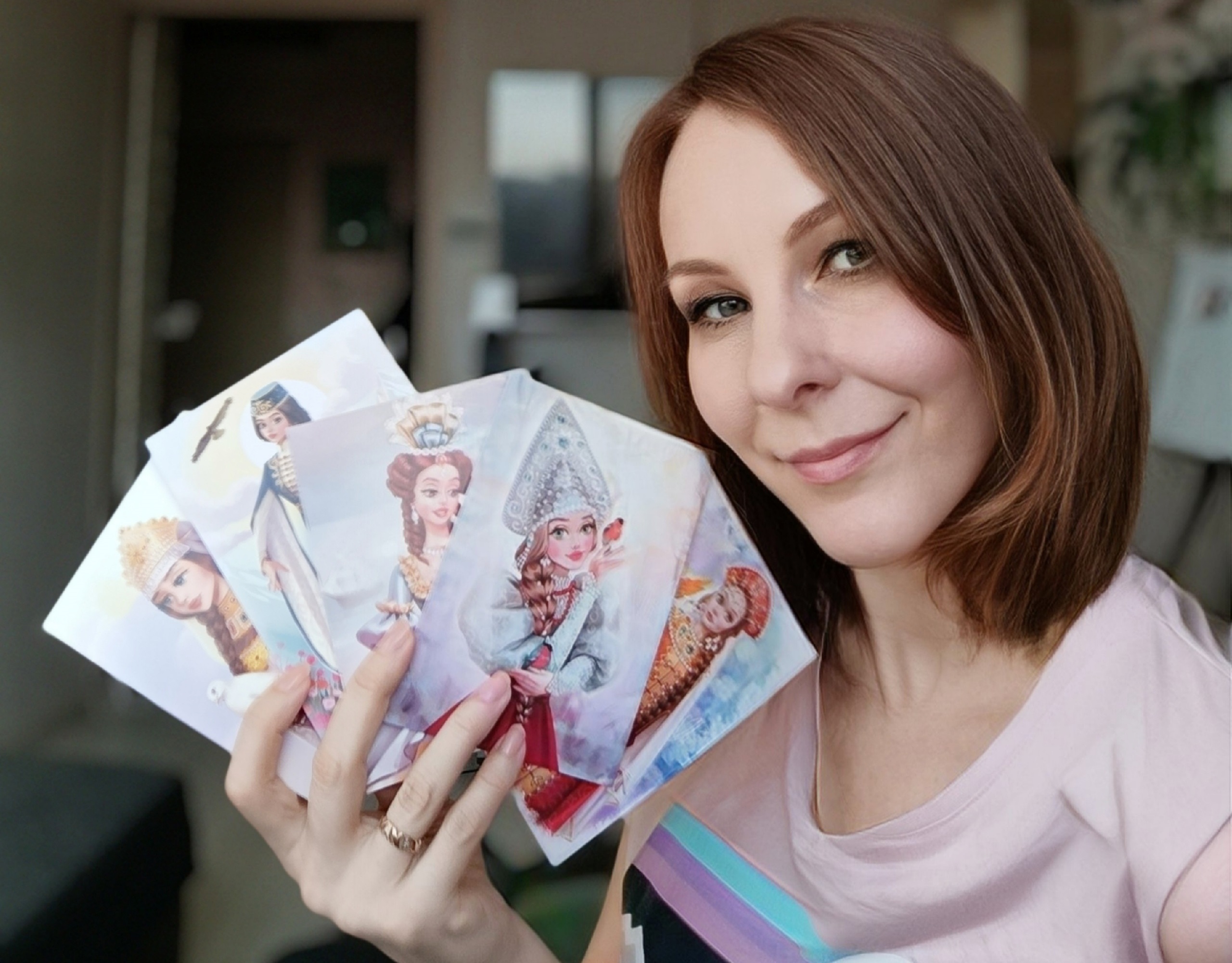 Костромская Снегурочка на открытке нижегородской художницы обрела роскошную косу