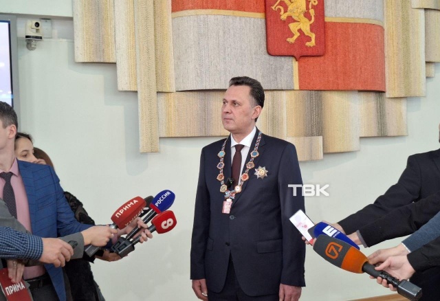 Сергей Верещагин официально вступил в должность мэра Красноярска