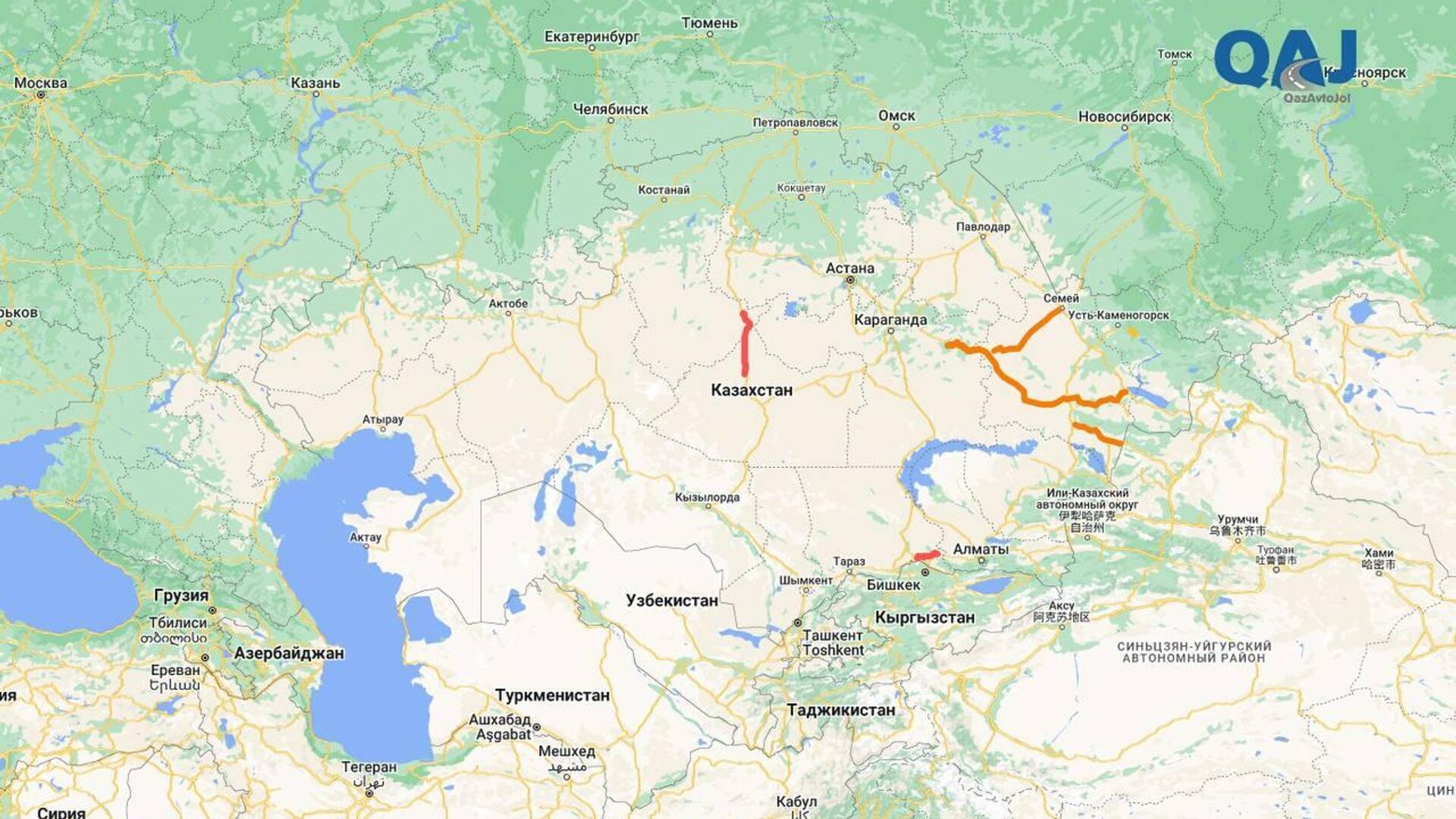 Ограничение движения 20 февраля карта - Sputnik Казахстан, 1920, 20.02.2024