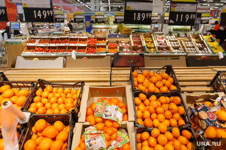 ТЦ «Лента». Магнитогорск, продукты, фрукты, цитрусовые, мандарины, апельсины, еда