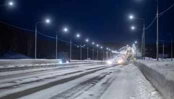 Федеральная трасса в черте Петропавловска и за её пределами практически полностью очищена по всей ширине на Камчатке