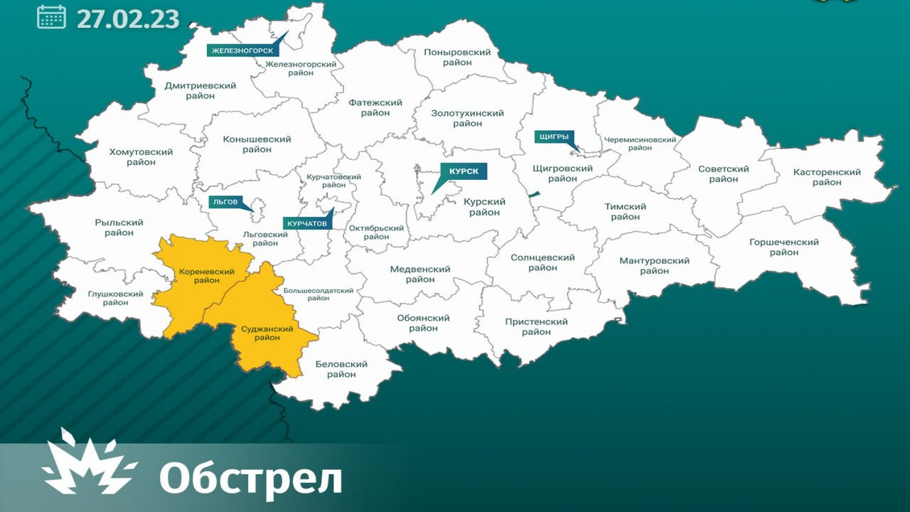 Курская область граница с какой областью украины