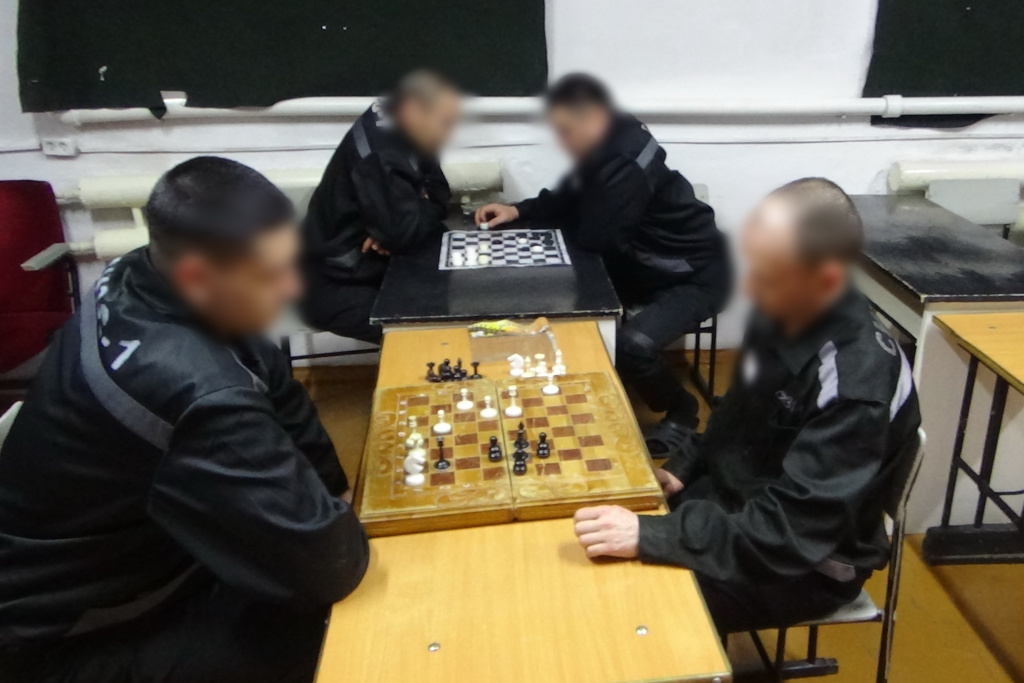 В следственном изоляторе № 1 прошел турнир по шахматам и быстрым шашкам