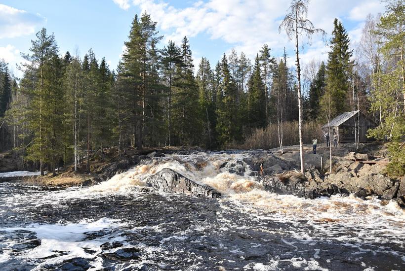 Водопады Ахинкоски, Карелия