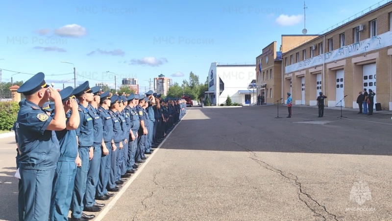 День флага России отметили огнеборцы Забайкалья