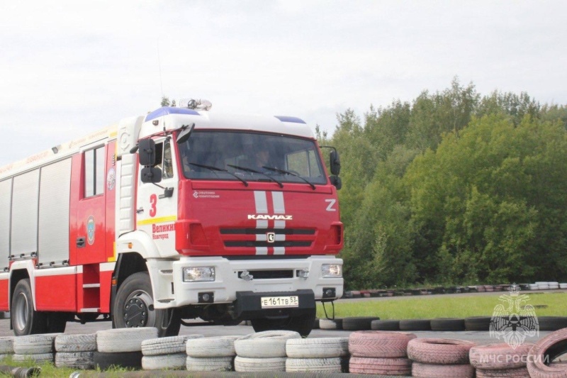 Областной этап соревнований по скоростному маневрированию на пожарных автомобилях