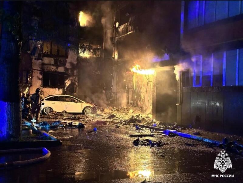Пожар в Грозном ликвидирован