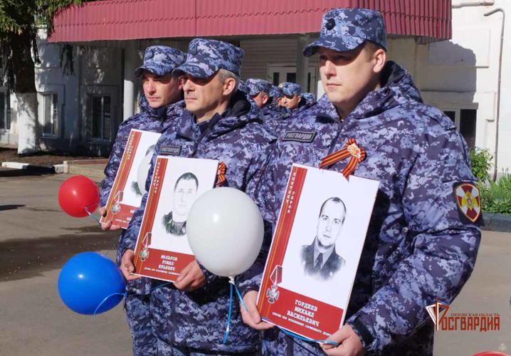 В Орле росгвардейцы провели памятные мероприятия ко Дню Победы