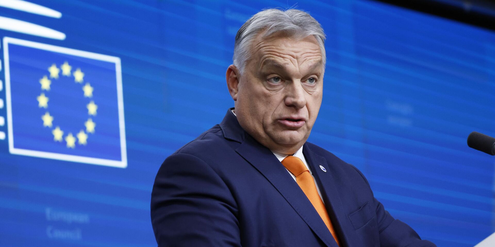 Премьер-министр Венгрии Виктор Орбан на пресс-конференции по завершении саммита ЕС в Брюсселе 19 декабря 2024 года - ИноСМИ, 1920, 12.05.2025