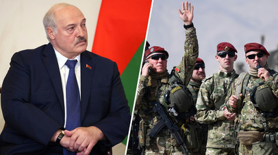 Александр Лукашенко / военнослужащие ВС Белоруссии