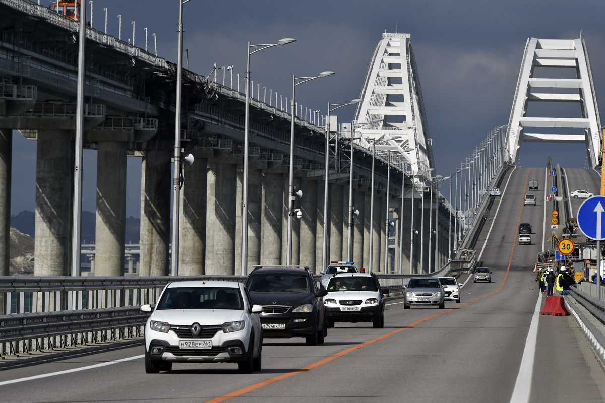 крымский мост фото сверху