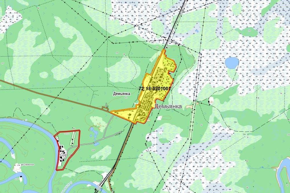 Публичная кадастровая карта демьянка уватского района