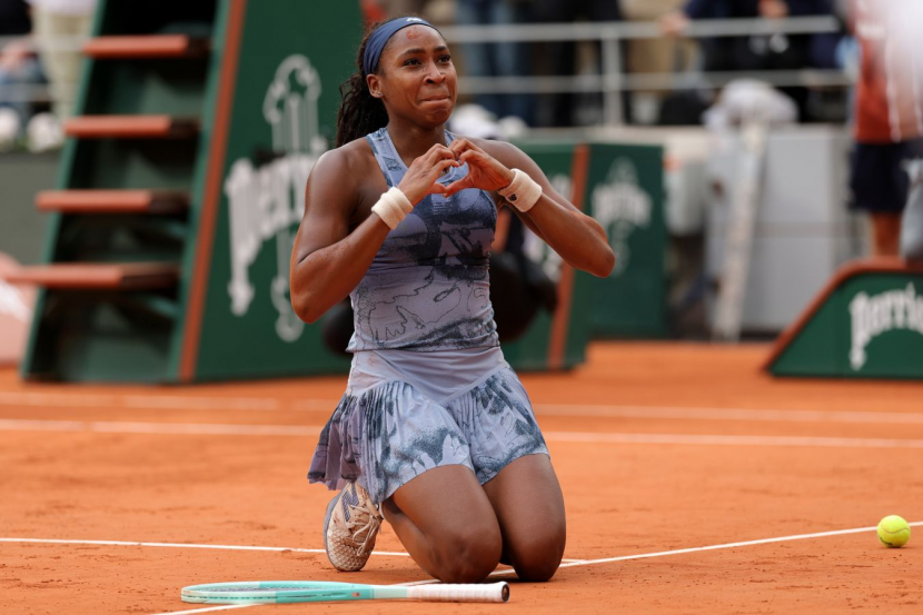 Кори Гауфф после победы на турнире 