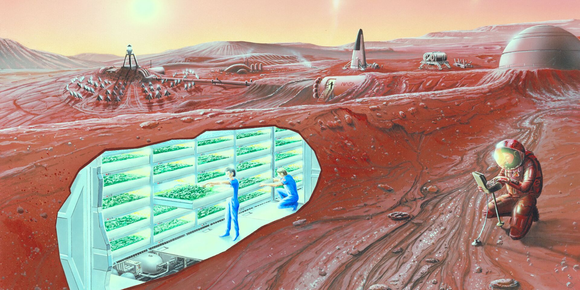 Так может выглядеть колония на Марсе в будущем - ИноСМИ, 1920, 22.09.2025