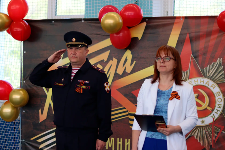 Офицер столичного главка Росгвардии принял участие в патриотическом мероприятии, посвящённом Дню Победы