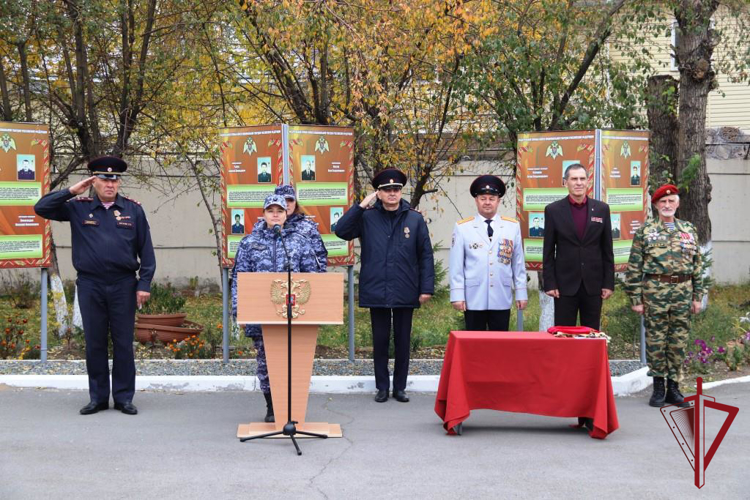 Торжественное построение личного состава прошло в Управлении Росгвардии по Забайкальскому краю 