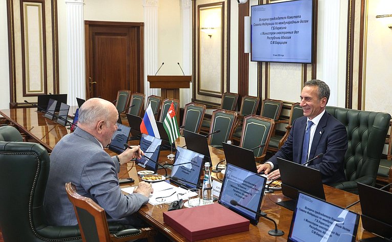 Встреча Григория Карасина с Министром иностранных дел Республики Абхазия