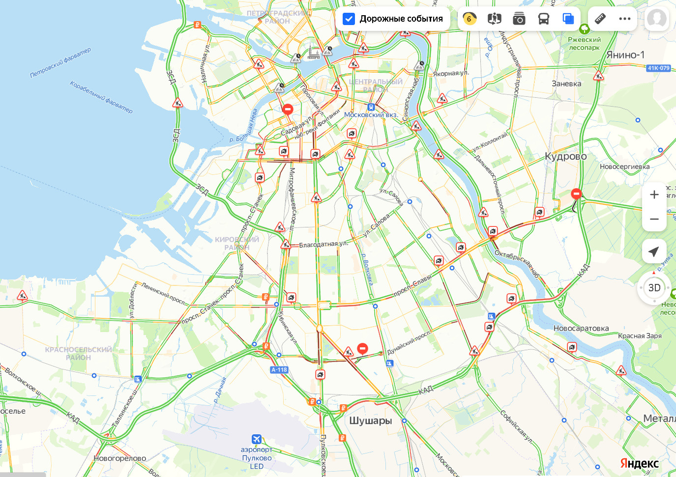 Карта санкт петербурга 2023