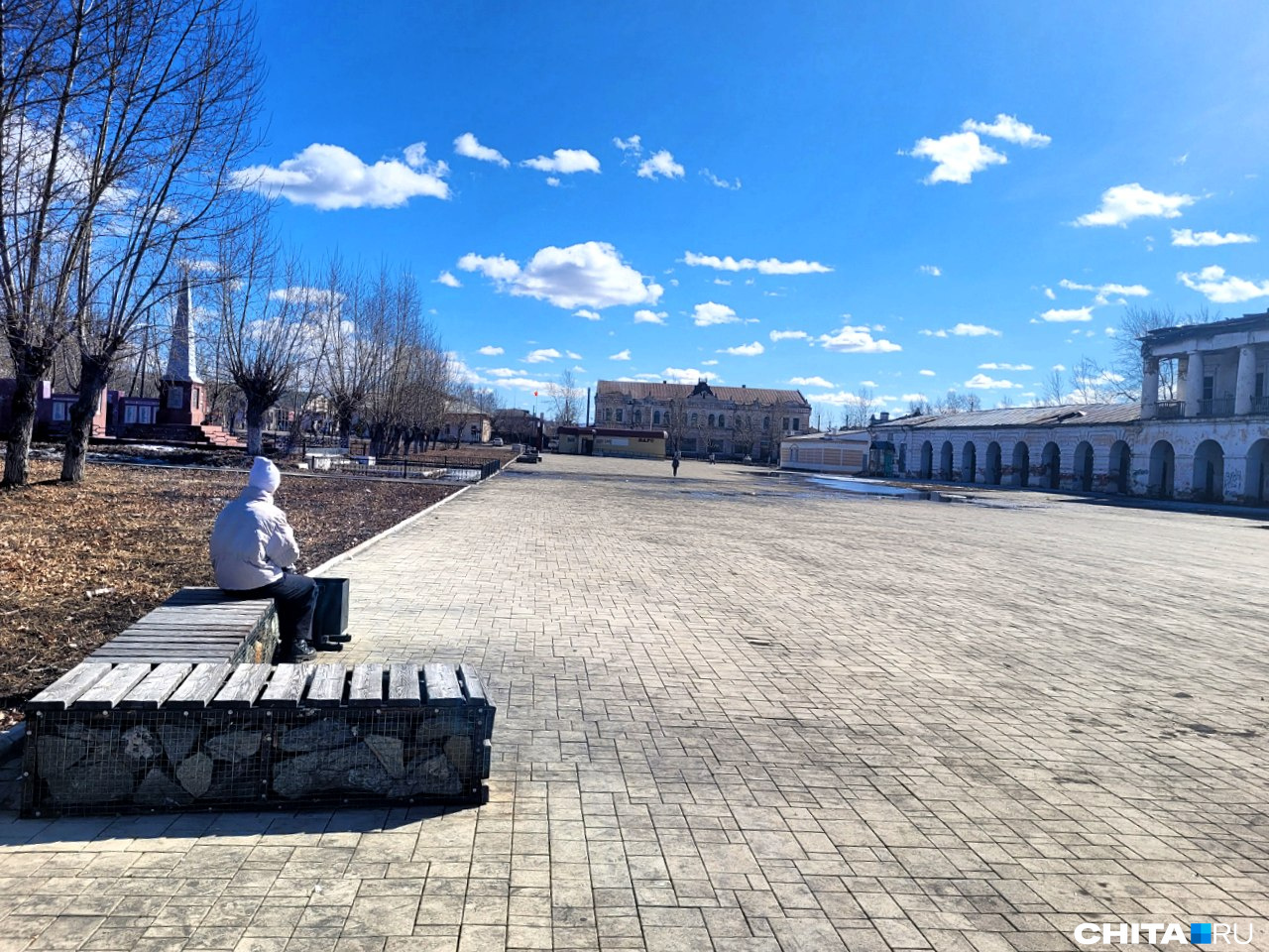 Так выглядит площадь в Нерчинске сейчас