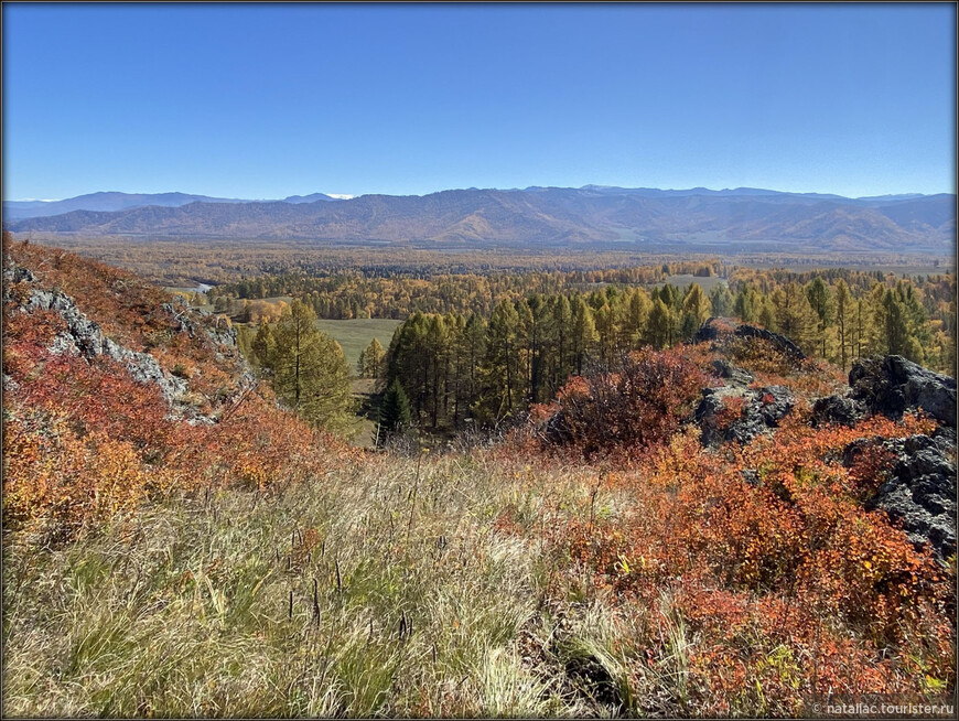 «Осенние краски Уймонской долины». Прощальный день: на гору Маяк с закрытыми глазами, посиделки на берегу Катуни и у костра в ночи 