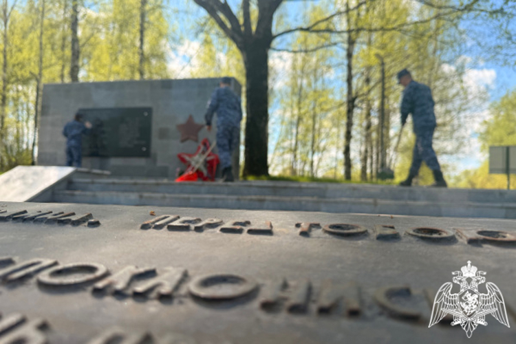 В Твери в преддверии празднования 81-й годовщины Победы в Великой Отечественной войне росгвардейцы провели акцию по сохранению исторической памяти