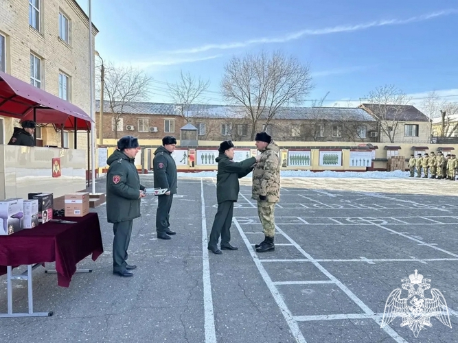 Кизлярский батальон махачкалинского соединения Росгвардии отметил годовщину образования