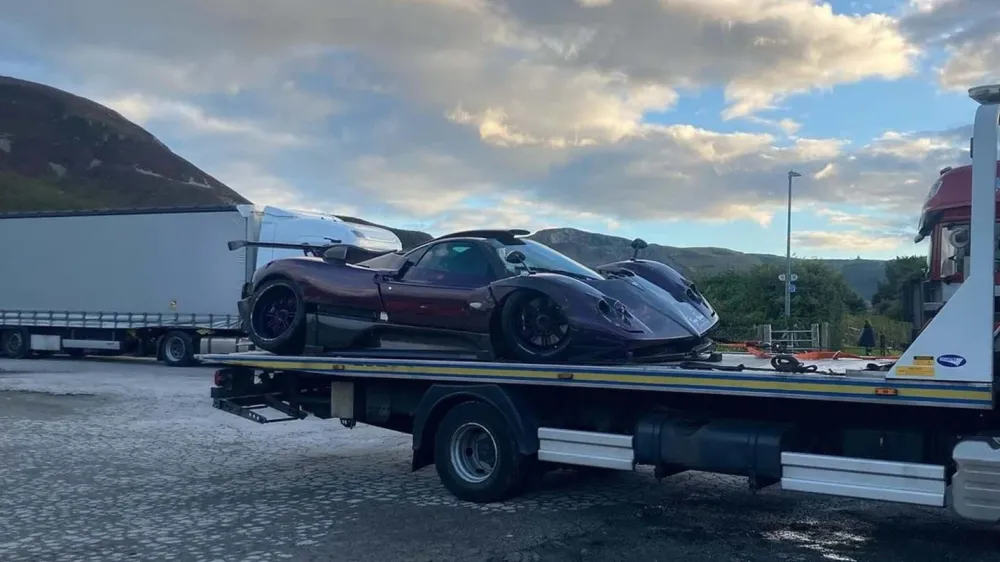 Pagani Zonda принадлежавший чемпиону Формулы-1 снова попал в ДТП