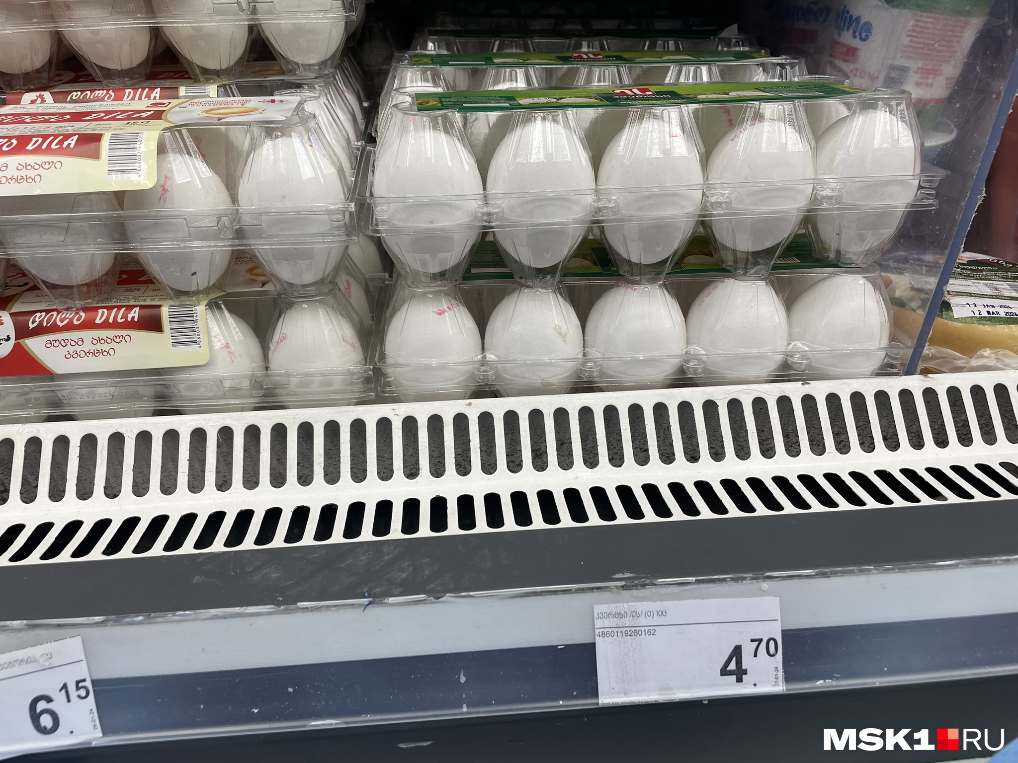 Самые дешевые яйца в Тбилиси стоят почти 165 рублей за десяток