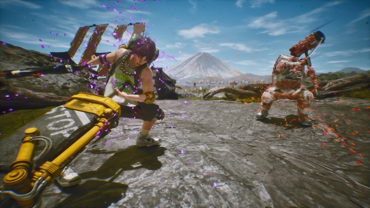 Анонсирован безумный кислотный экшен Let It Die: Inferno про катастрофу, злую корпорацию и огромную бездну