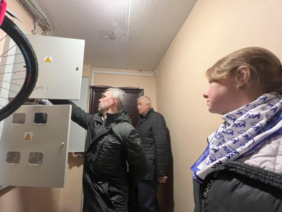 В многоквартирном жилом доме в Балашихе заменили электрику