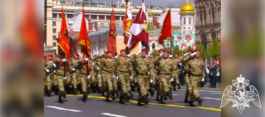 Росгвардия приняла участие в военном параде на Красной площади