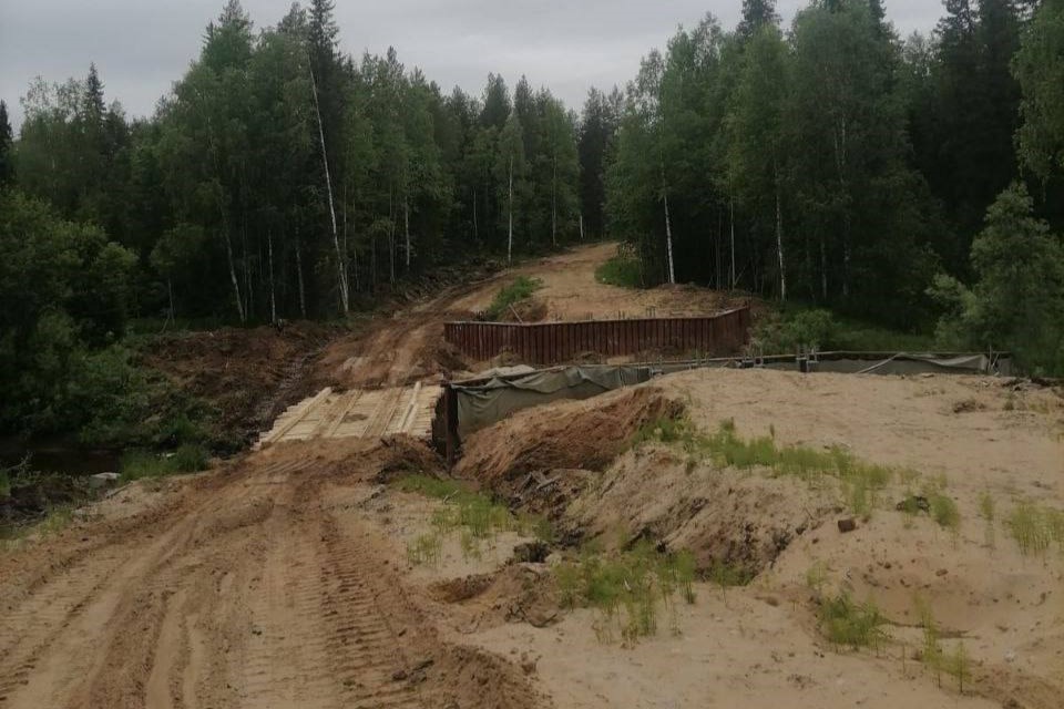 В Удорском районе восстановили проезд через реку Цебъюга