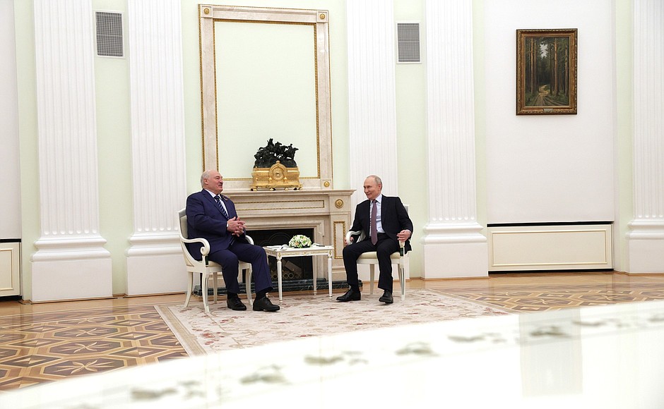 С Президентом Белоруссии Александром Лукашенко.