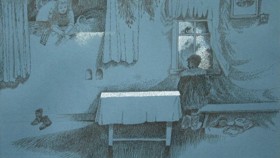 Работа Владимира Раменского «За окном стало синеть».