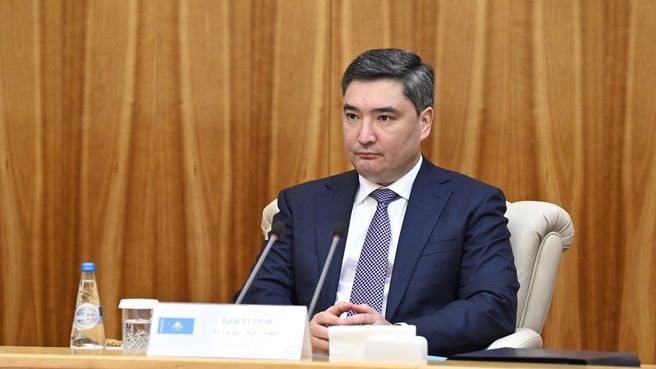 Премьер-министр Казахстана Олжас Бектенов на заседании Совета глав правительств СНГ в узком составе